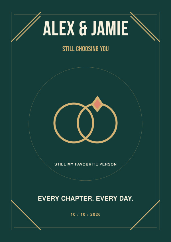 Bold & beautiful Anniversary — Wedding & anniversary edit