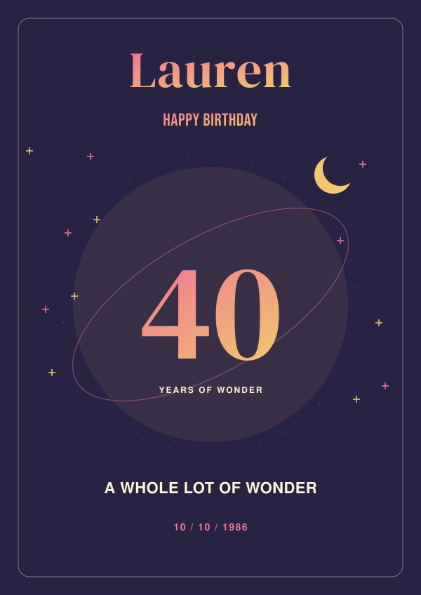 Written in the stars Birthday — for her — The birthday edit
