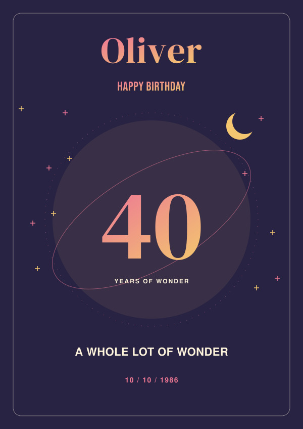 Written in the stars Birthday — for him — The birthday edit