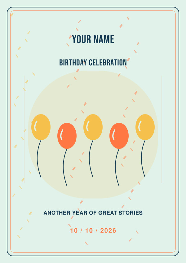 Birthday Celebration — for her — Occasion art