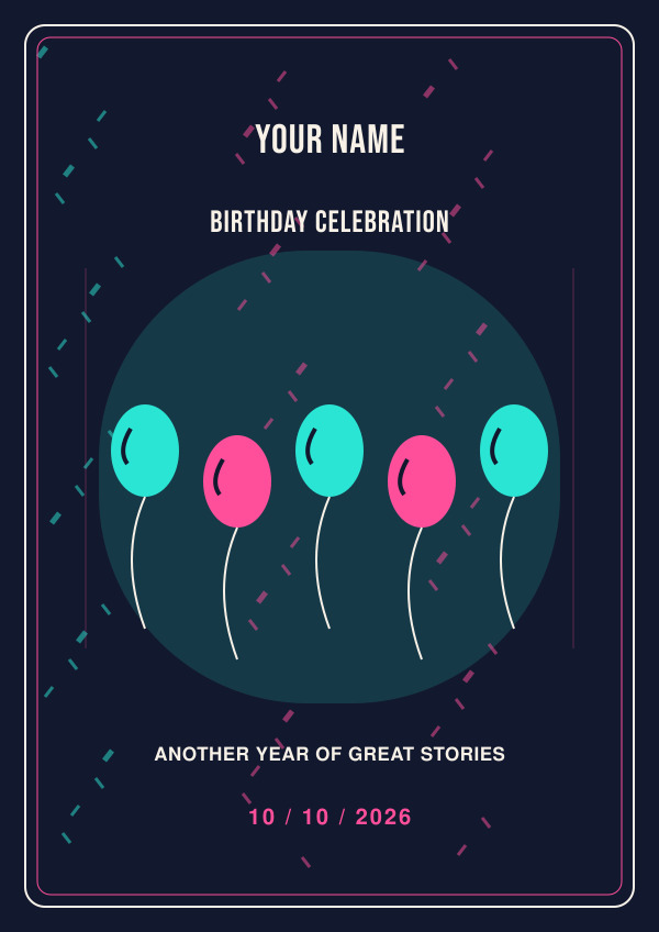 Birthday Celebration — for him — Occasion art