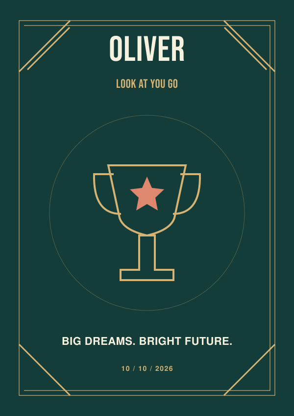 Achievement Gift — for him — Celebration edit
