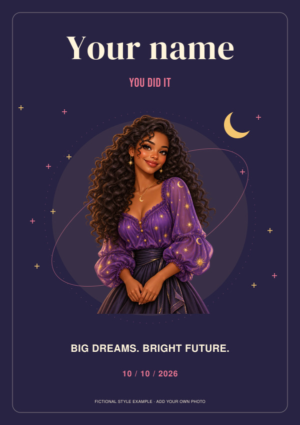 Celestial Character Graduation — Photo character prints