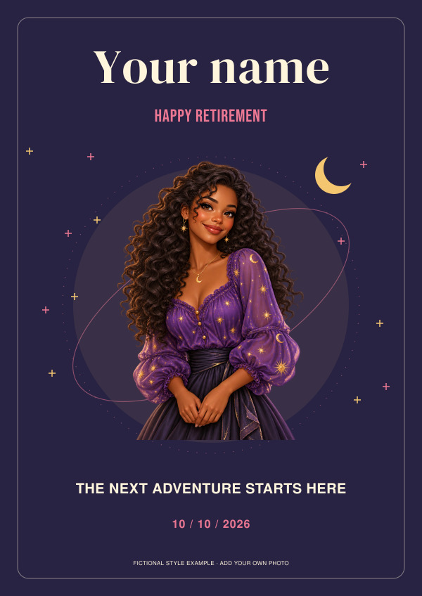 Celestial Character Retirement — Photo character prints