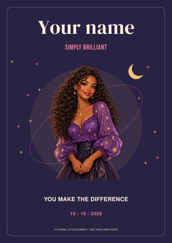 Celestial Character Thank you — Photo character prints
