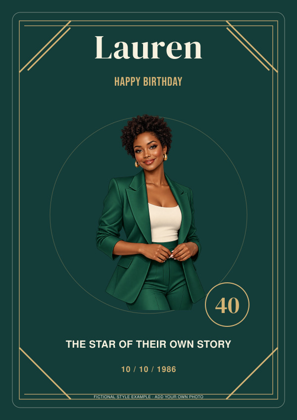 Editorial Muse Birthday — for her — Photo character prints