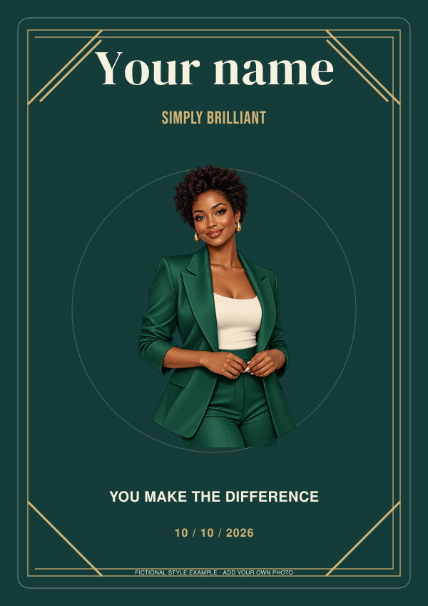 Editorial Muse Thank you — Photo character prints