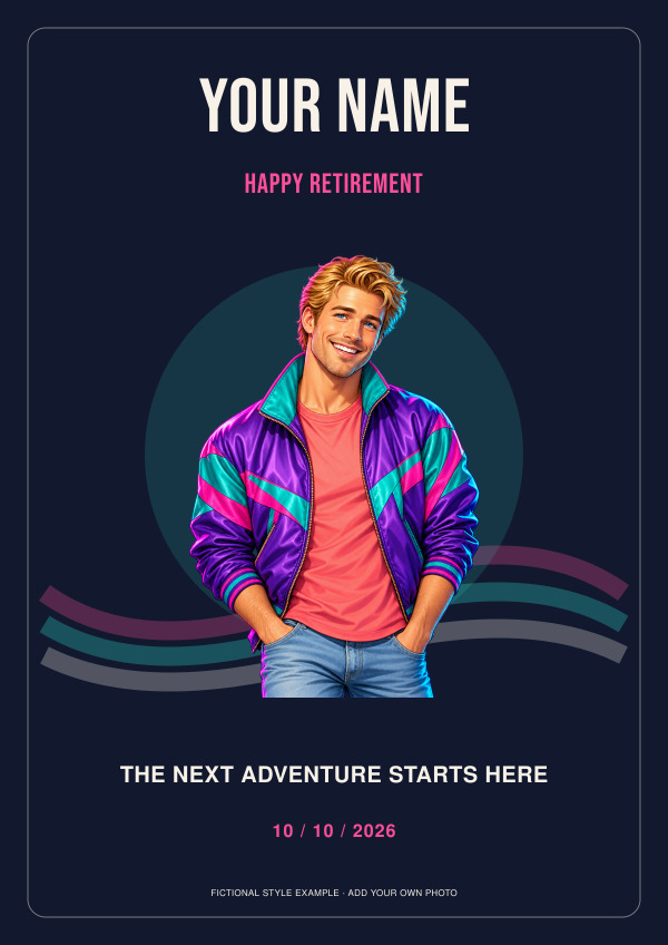 80s Neon Legend Retirement — Photo character prints