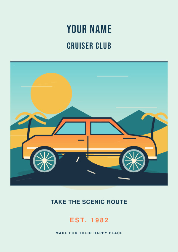 Coastal Cruiser — Vibrant illustrations