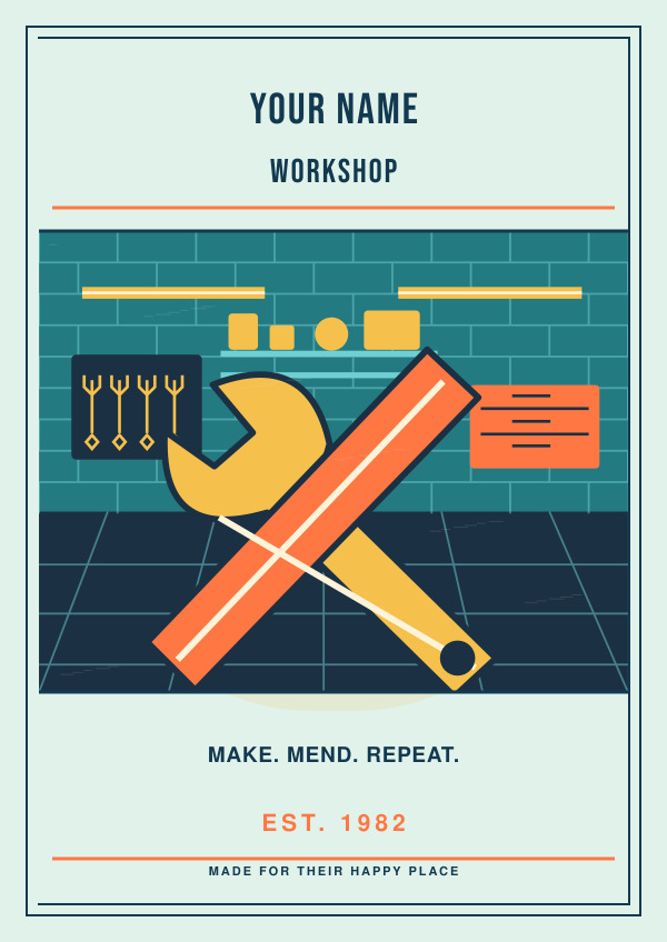 The Colourful Tool Bench — Vibrant illustrations
