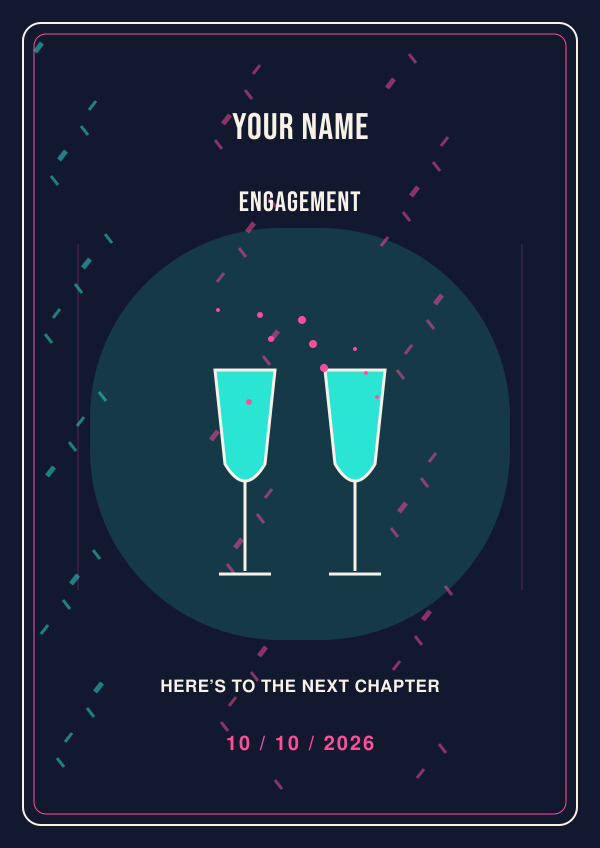 Engagement — for him — Occasion art
