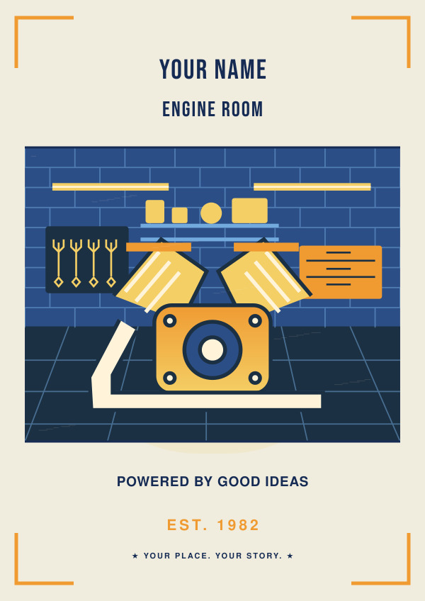 The Engine Room — Vibrant illustrations
