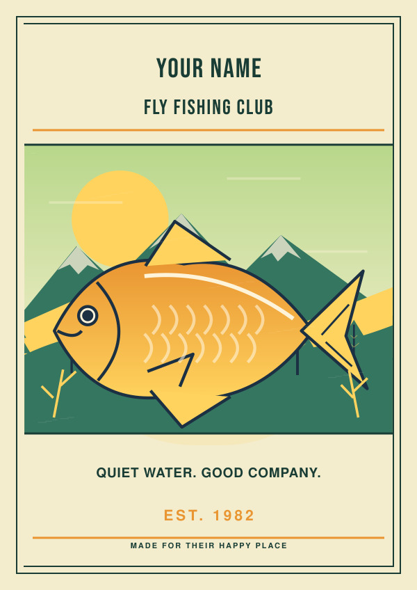 Fly Fishing Days — Vibrant illustrations