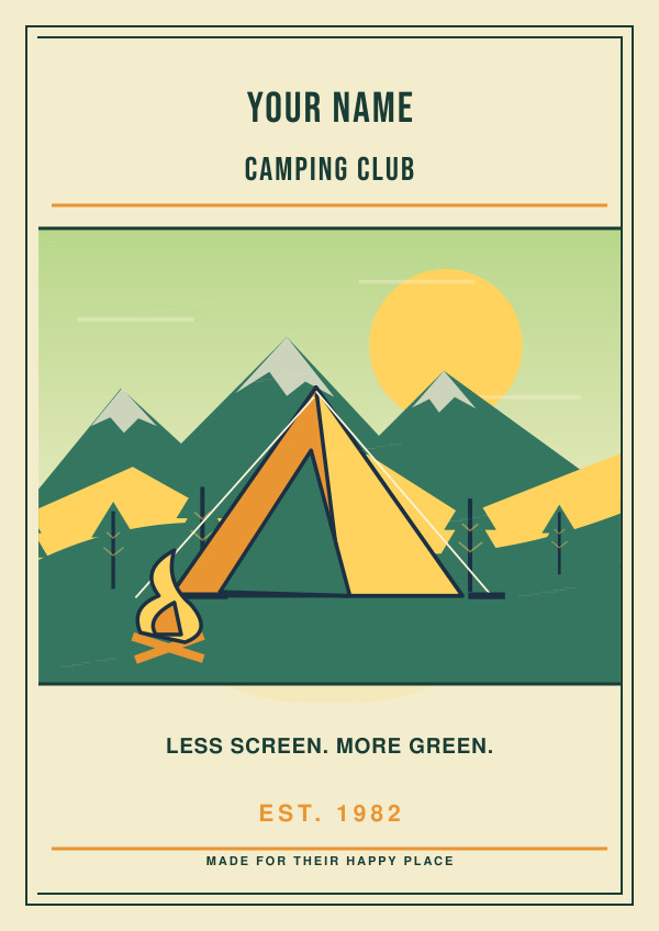 The Forest Camp — Vibrant illustrations