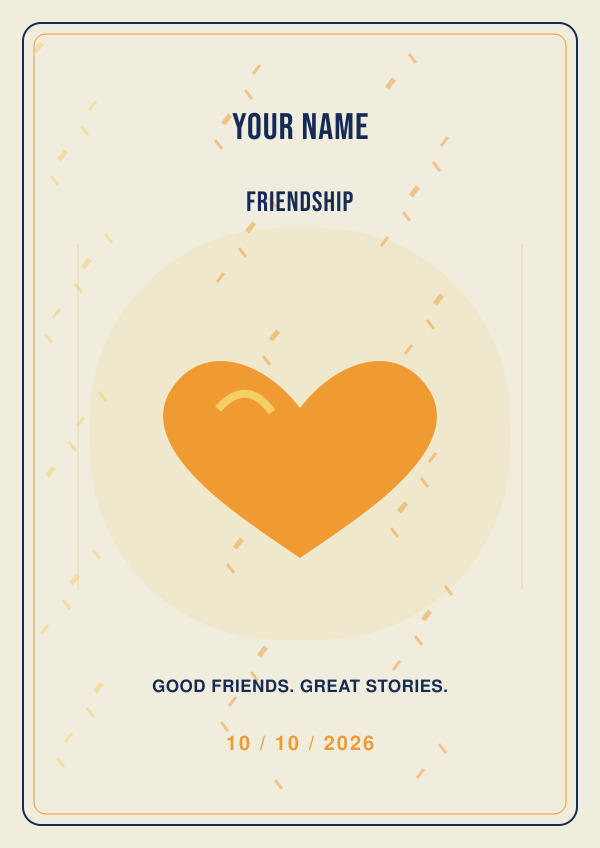 Friendship — for him — Occasion art