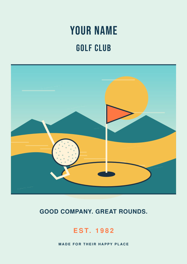 Golf Weekend Club — Vibrant illustrations