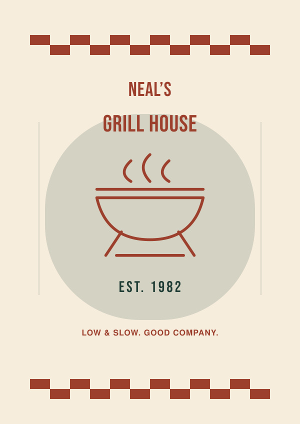 The Weekend Grill — Classic lettering