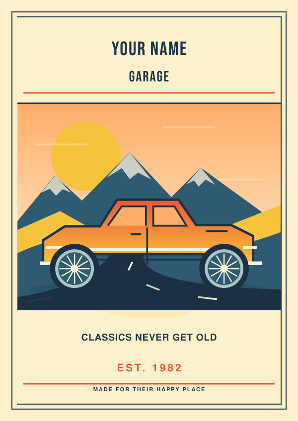 Heritage Garage — Vibrant illustrations