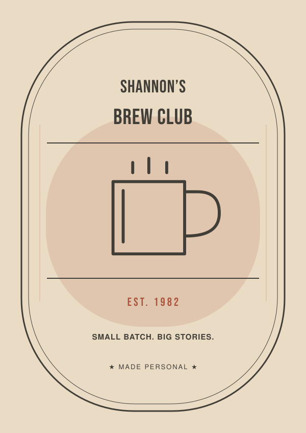 The Home Brew Club — Classic lettering