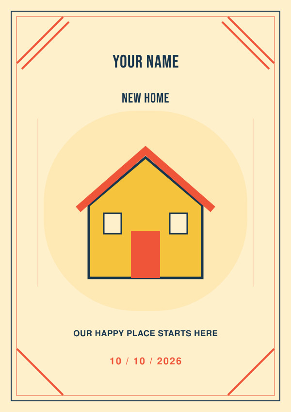 New Home — for him — Occasion art