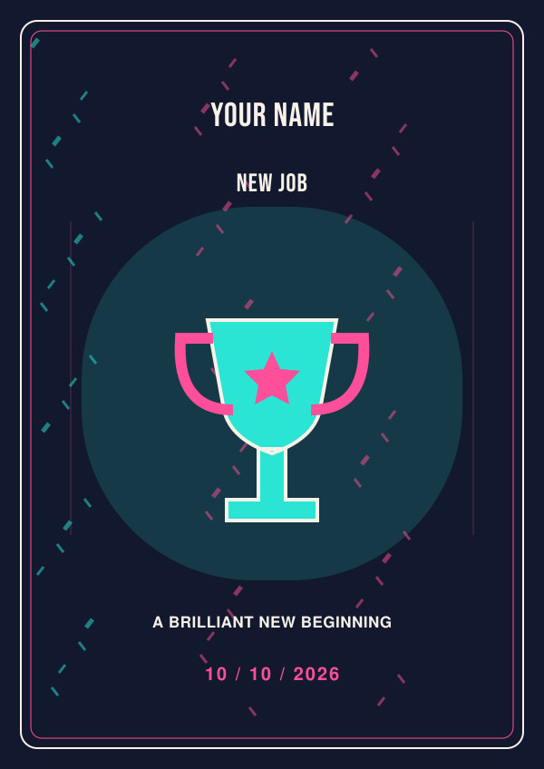 New Job — for him — Occasion art