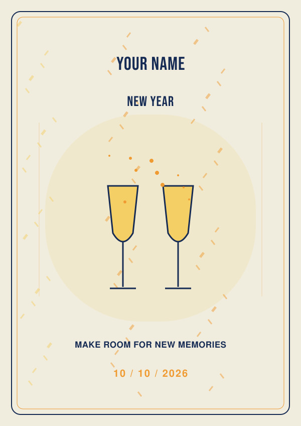 New Year — for him — Occasion art