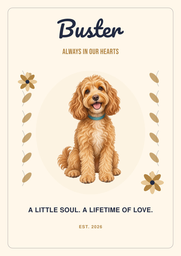 Dog Forever Keepsake — Pet personalities