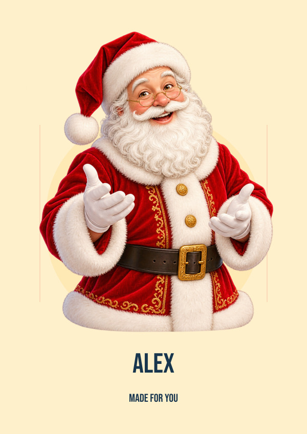 Santa superstar Photo Gift — Photo studio