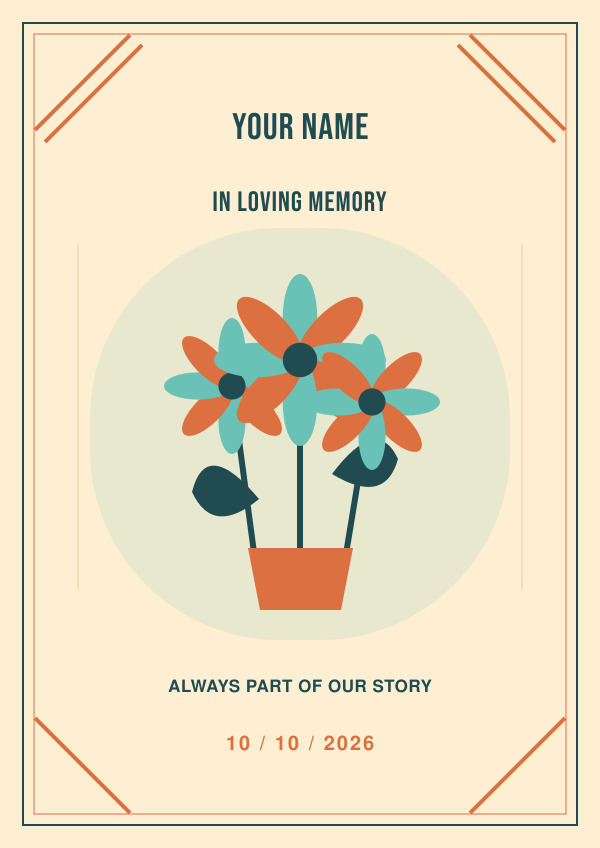 In Loving Memory — for her — Occasion art