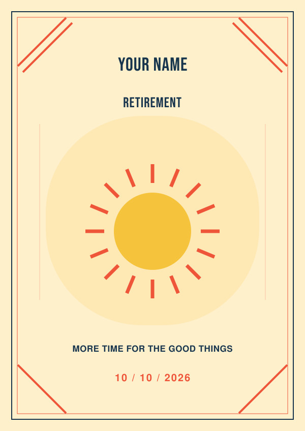 Retirement — for her — Occasion art