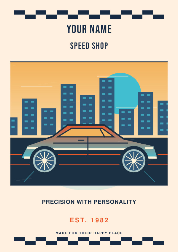 The Colourful Speed Shop — Vibrant illustrations