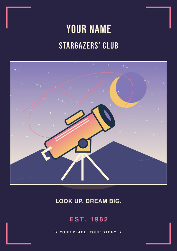 The Stargazers’ Club — Vibrant illustrations