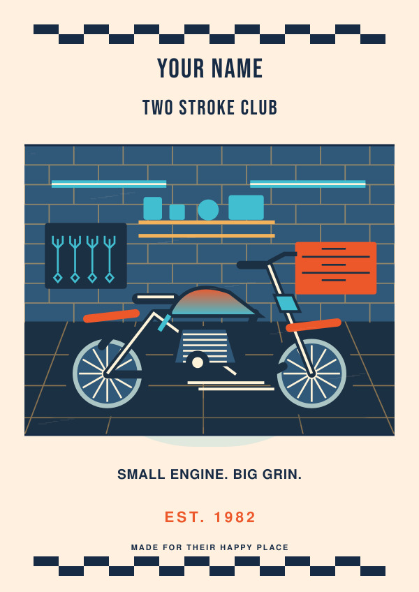 Two Stroke Stories — Vibrant illustrations