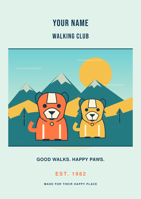 Weekend Walkers — Vibrant illustrations